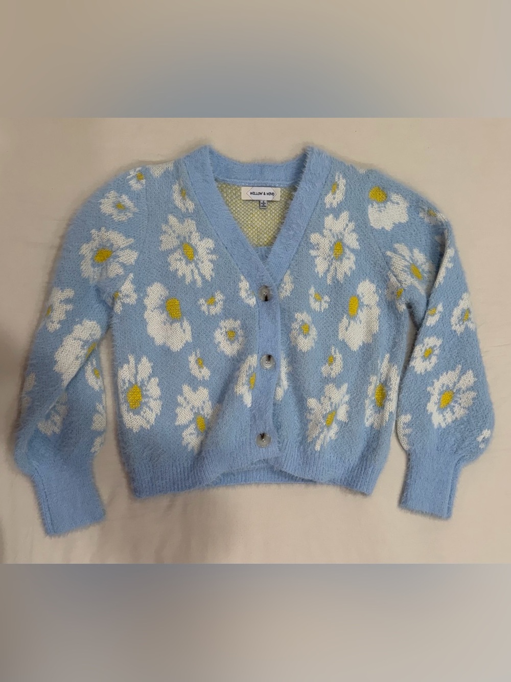 Blue Floral Cardigan & Cami Set